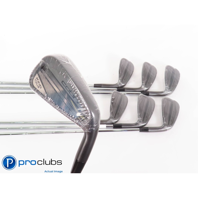 NEW Cobra ’24 KING TOUR Black 4-PW IRON SET – KBS Tour Lite Stiff Flex 443344