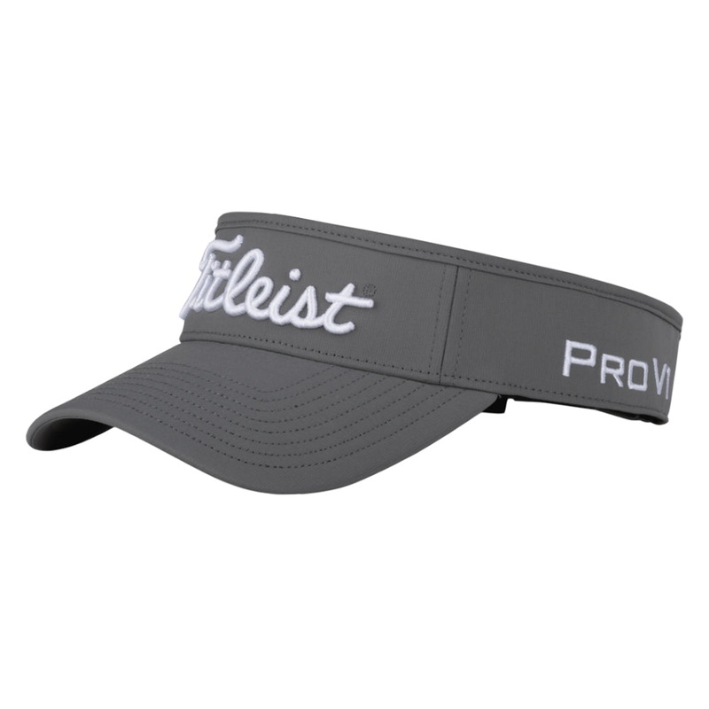 Titleist Tour Performance Staff Collection Golf Visor Charcoal/White – 23 Men
