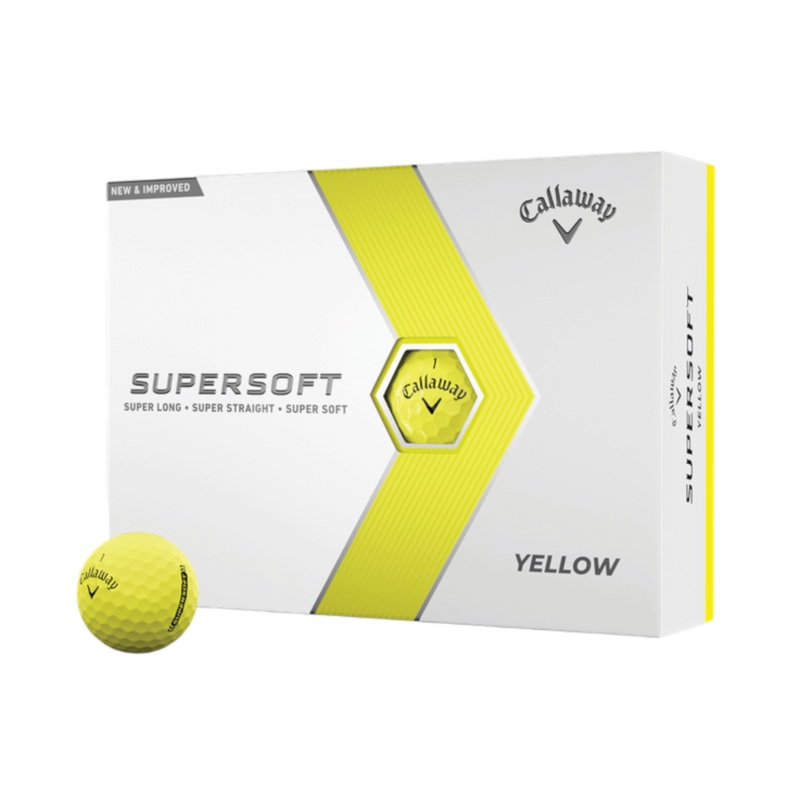 Custom Logo Callaway Supersoft Golf Balls – Yellow