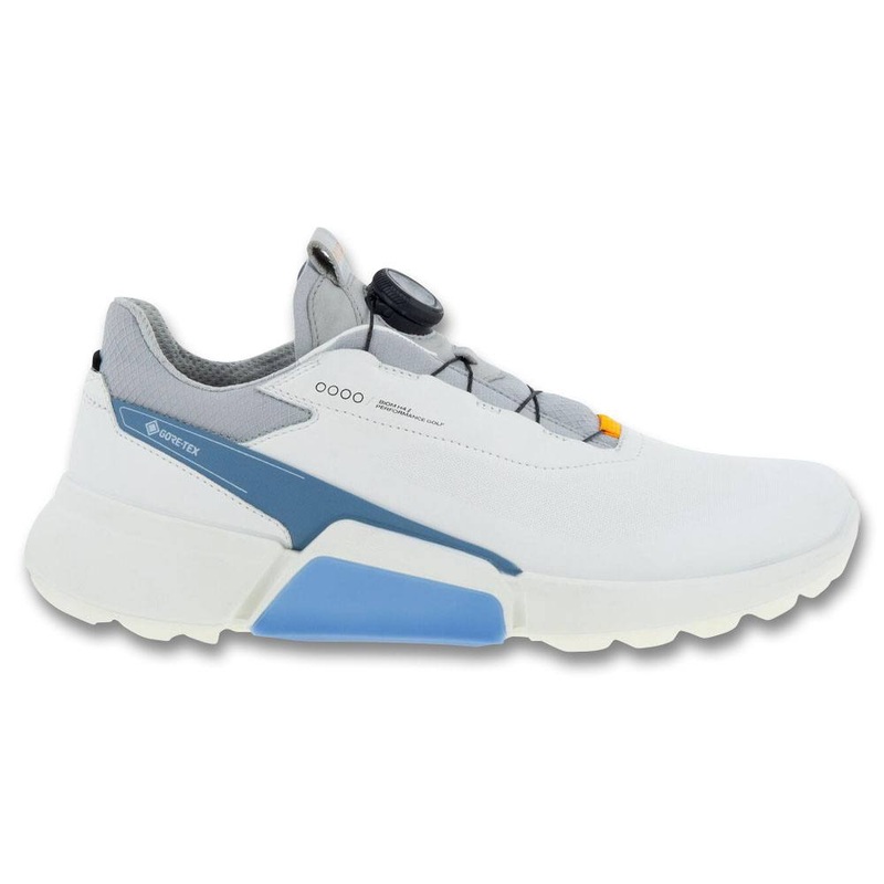 ECCO BIOM H4 BOA Spikeless Golf Shoes White/Retro Blue – SS23 Men