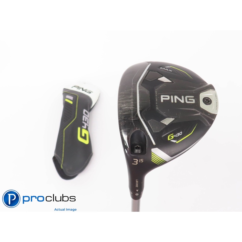 Left Handed PING G430 MAX 15* 3 Wood w/ HC – PING Alta Quick 35g Senior #448035