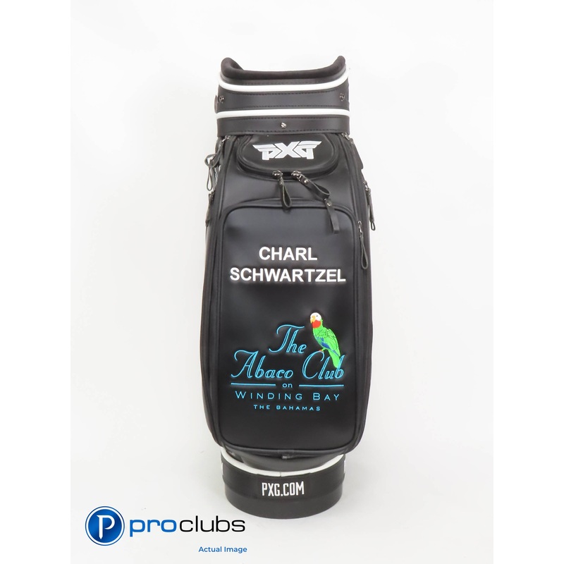 PXG “Charl Schwartzel” Black Staff Bag w/Rain Hood – 402093