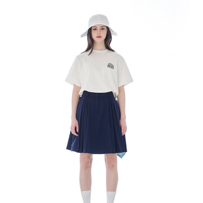 CELLTY RUSTLING PLEATS BANDING MIDI SKIRTS