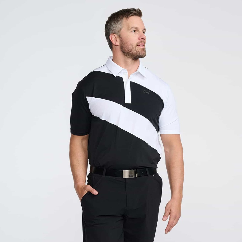 Men’s Diagonal Stripe Polo
