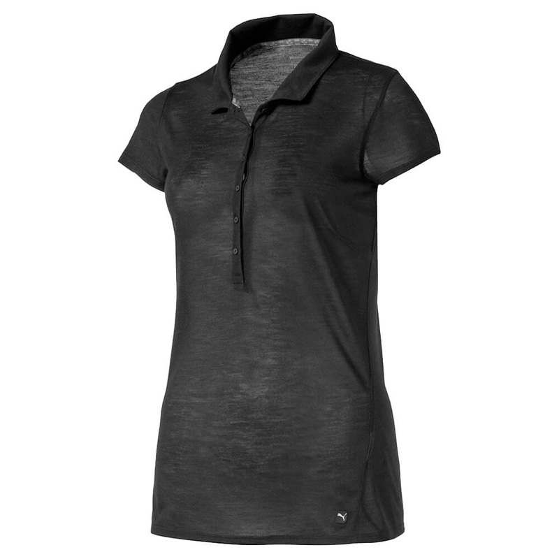 PUMA Slim Stretch Golf Polo Black – SS19 Women