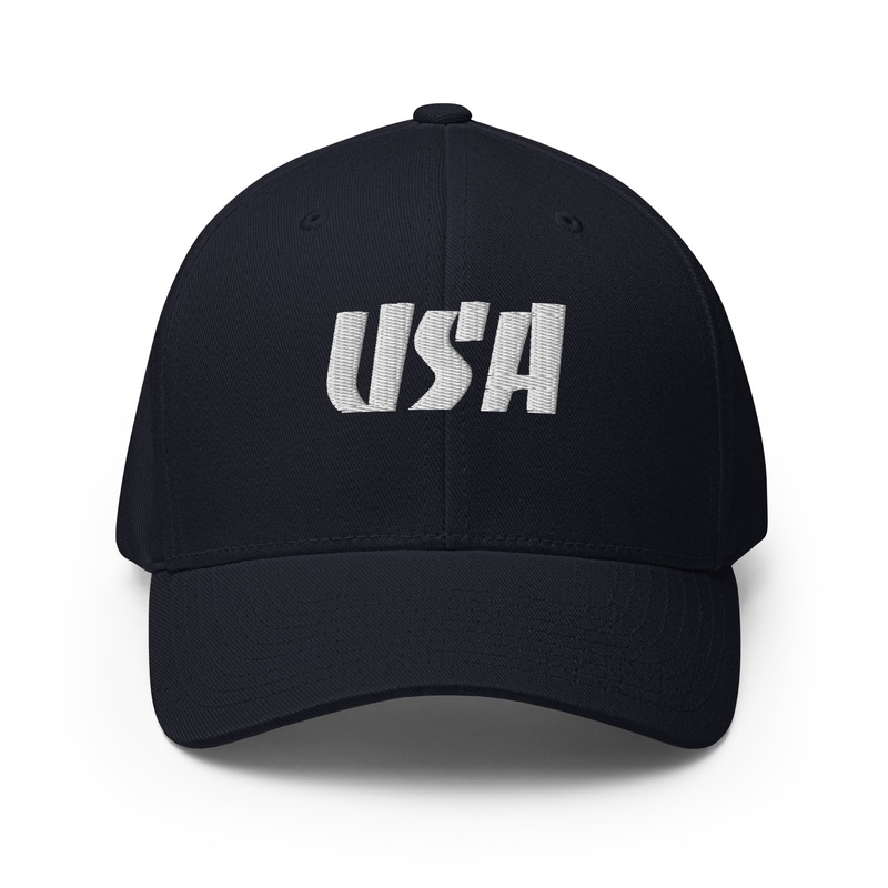 Black Square Golf USA White Hat