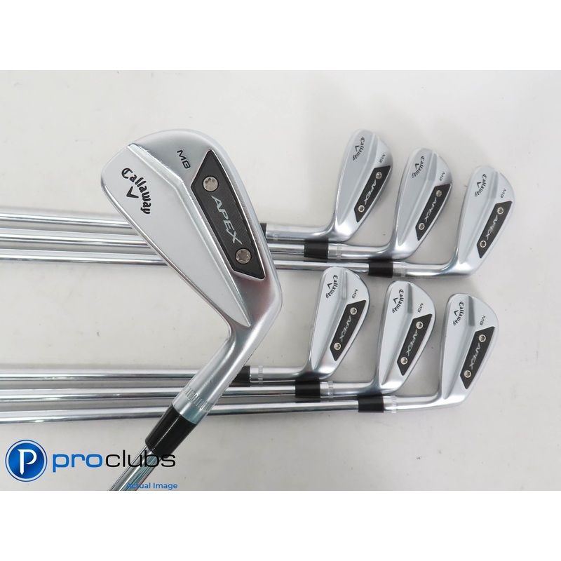 Callaway 24′ Apex MB Forged 4-PW Irons – Rifle 6.5 X-Flex Steel +.25″ 401392