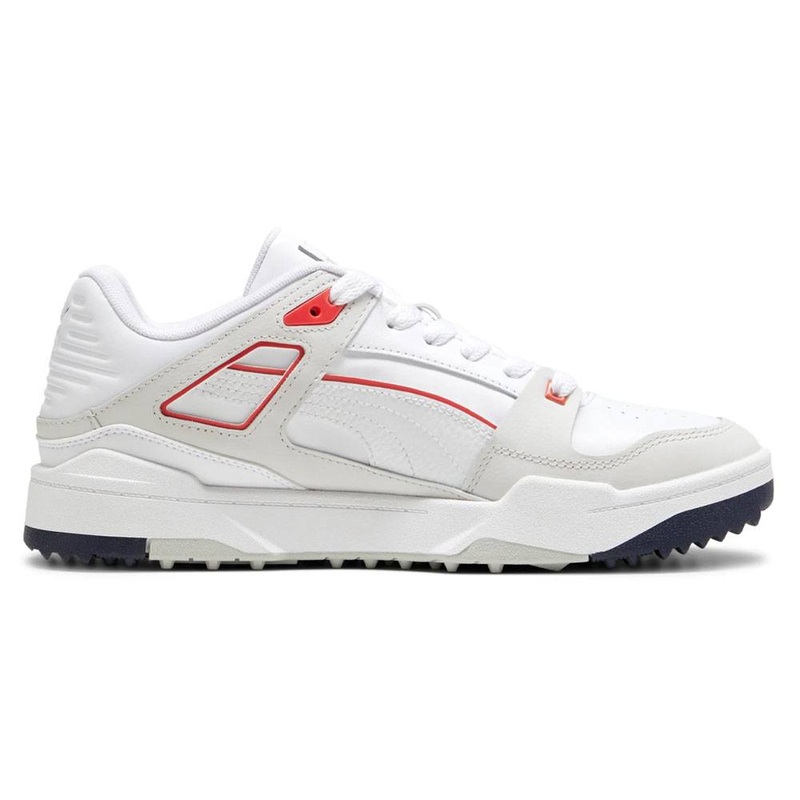 PUMA Slipstream G Spikeless Golf Shoes White/Deep Navy – 24 Men