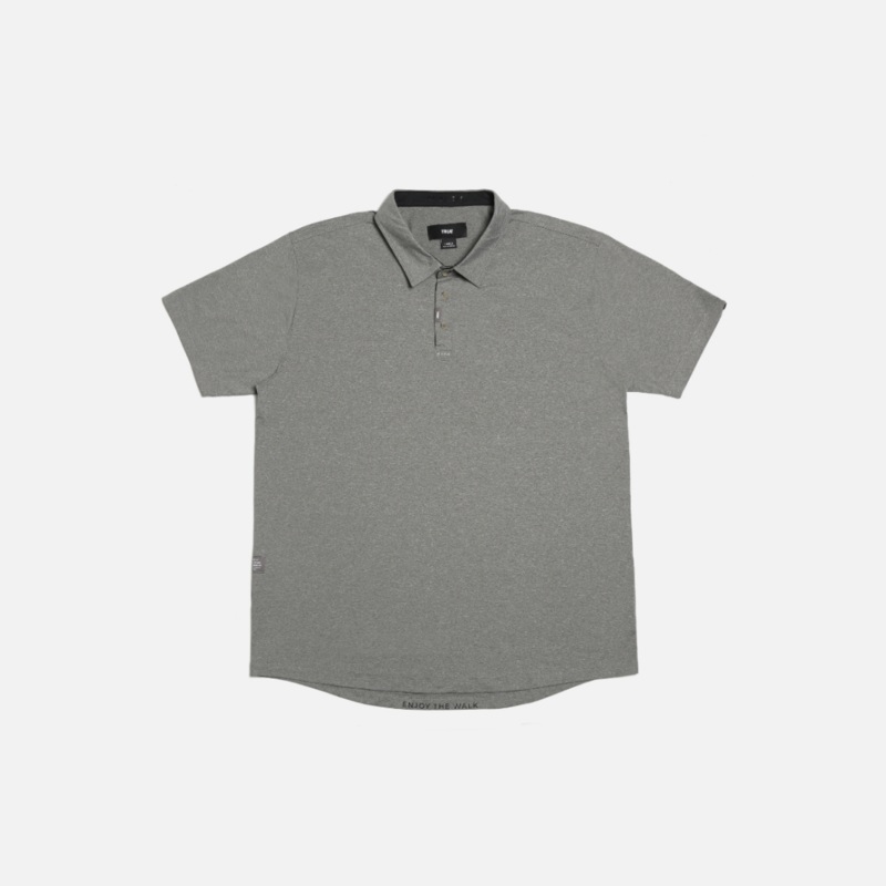 TRUE All Day Polo Heather