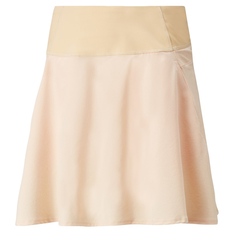 Women’s PWRSHAPE Solid Woven Golf Skirt | Caramel Cream