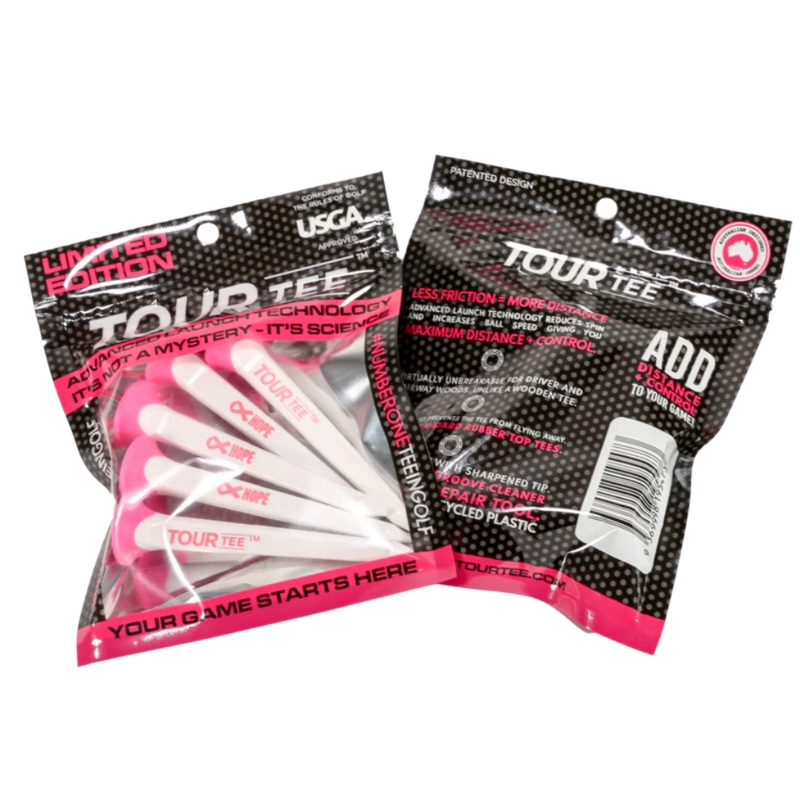 CMC Design HOPE for Breast Cancer Awareness TourTee Golf Tees – Combo 5 Pack