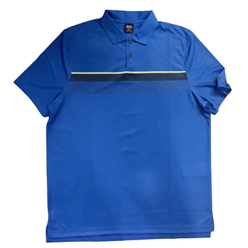 Oakley Men’s Print Layer Stripe Polo Golf Shirt