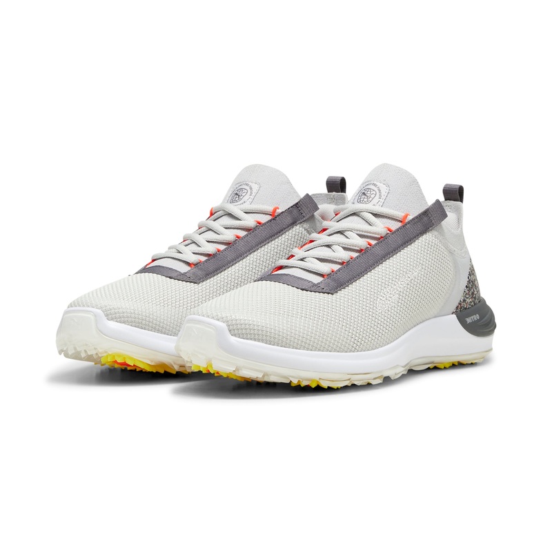 Puma Men’s PHANTOMCAT NITRO Sport Golf Shoe – Glacial Gray/Slate Sky/Red Blast
