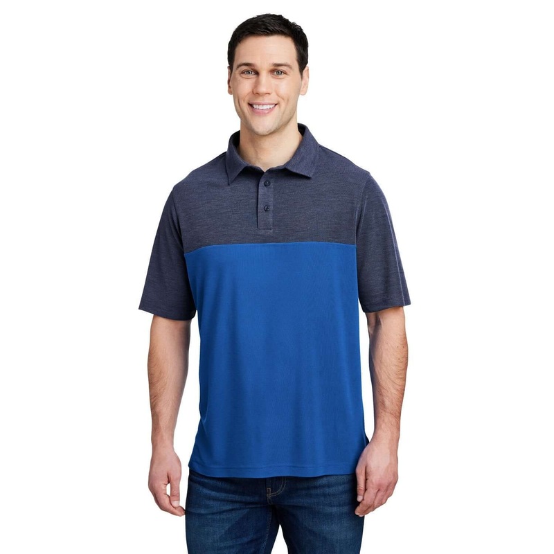 Custom Logo Core365 Men’s Fusion ChromaSoft Colorblock Polo  – Mens