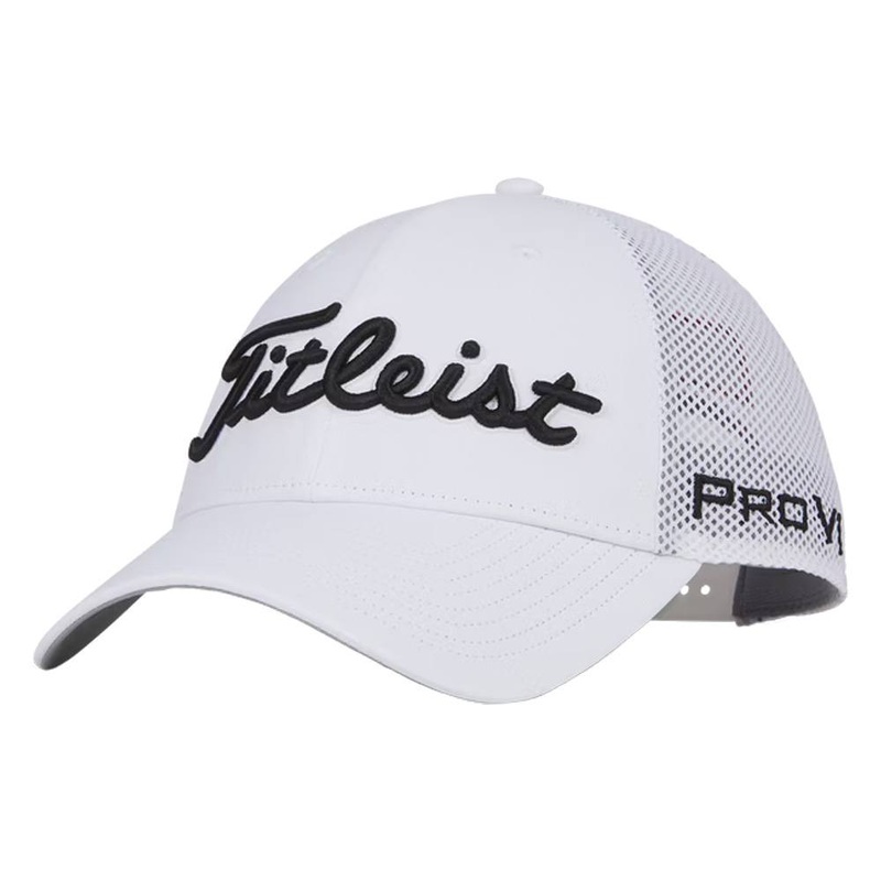 Titleist Tour Performance Mesh Golf Cap White/Black – 24 Men