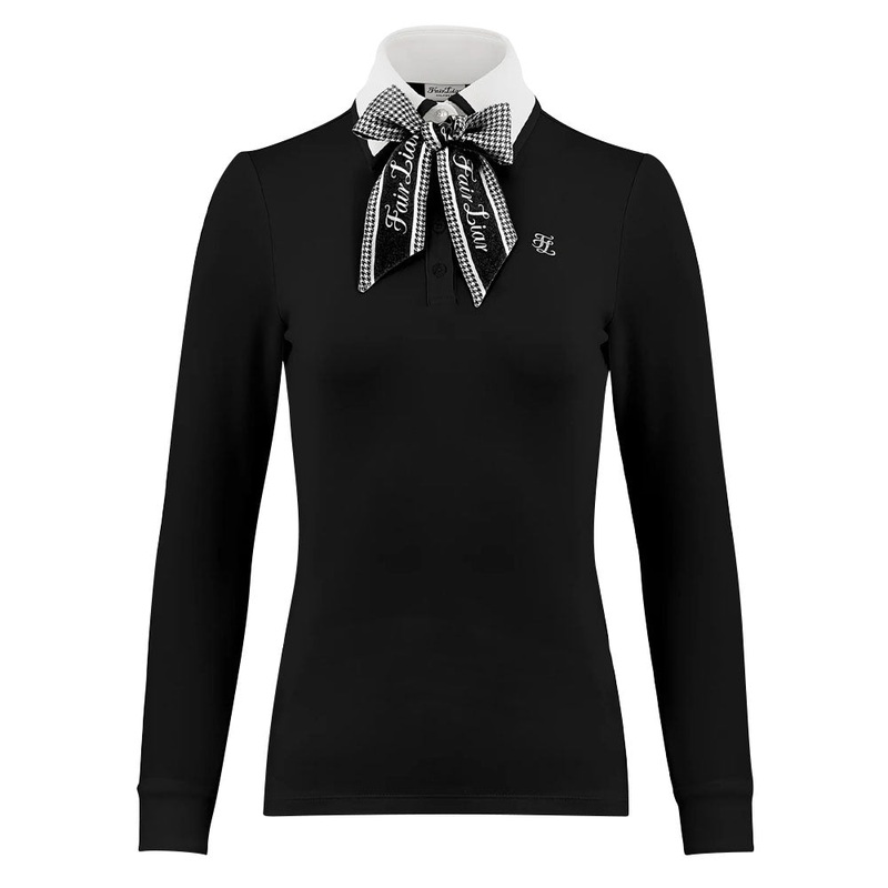 Fairliar Scart Set Collar Golf Polo Black – FW23 Women
