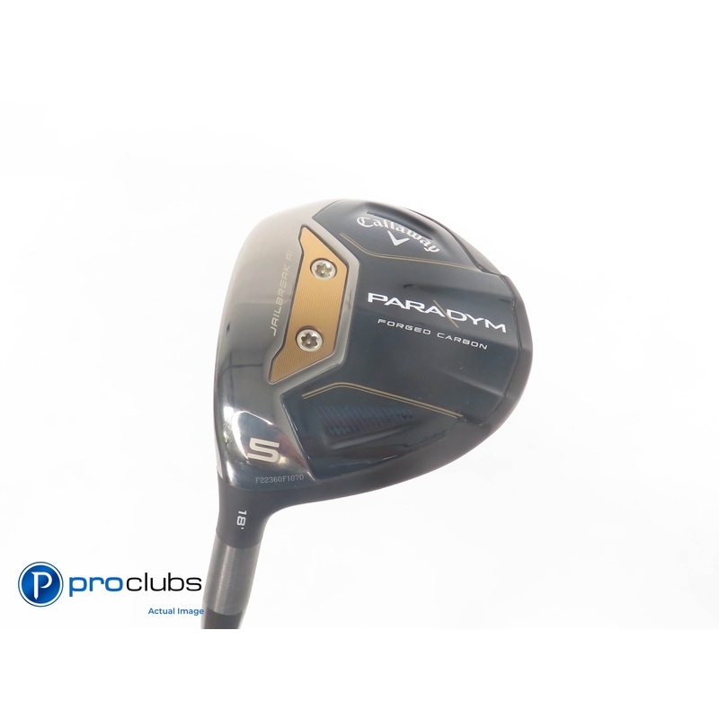 Left Handed Callaway Paradym 18* 5 Wood – Mitsubishi C6 Blue 50g Regular 384313