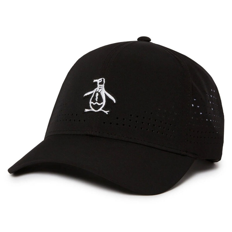 Original Penguin Country Club Perforated Golf Cap Caviar – SS25 Men