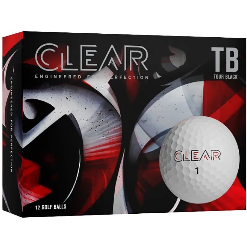 Clear Golf Tour Black Golf Balls – One Dozen