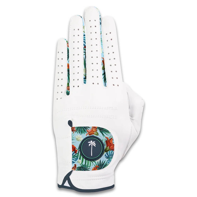 Palm Golf Barrels and Birdies Golf Glove White – SS24 Women