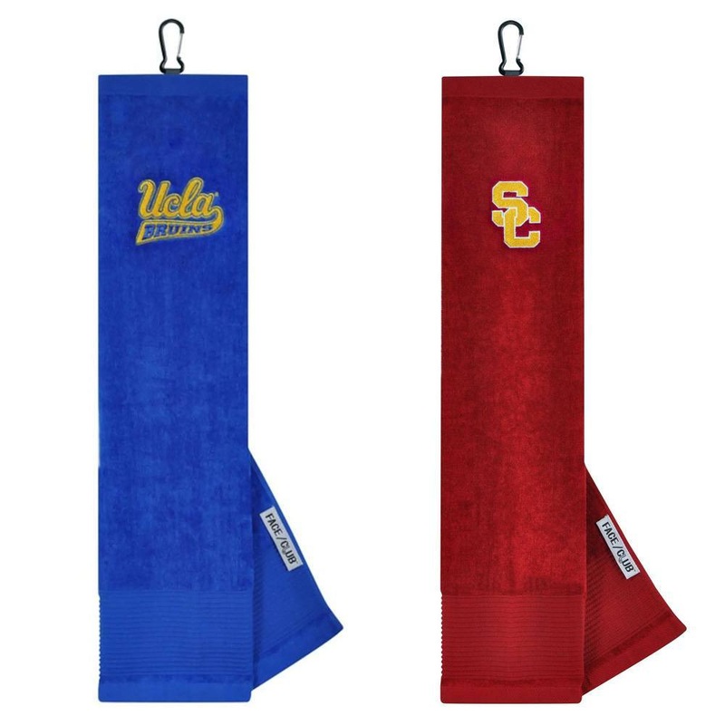 Team Effort NCAA Face/Club Tri-Fold Embroidered Towel