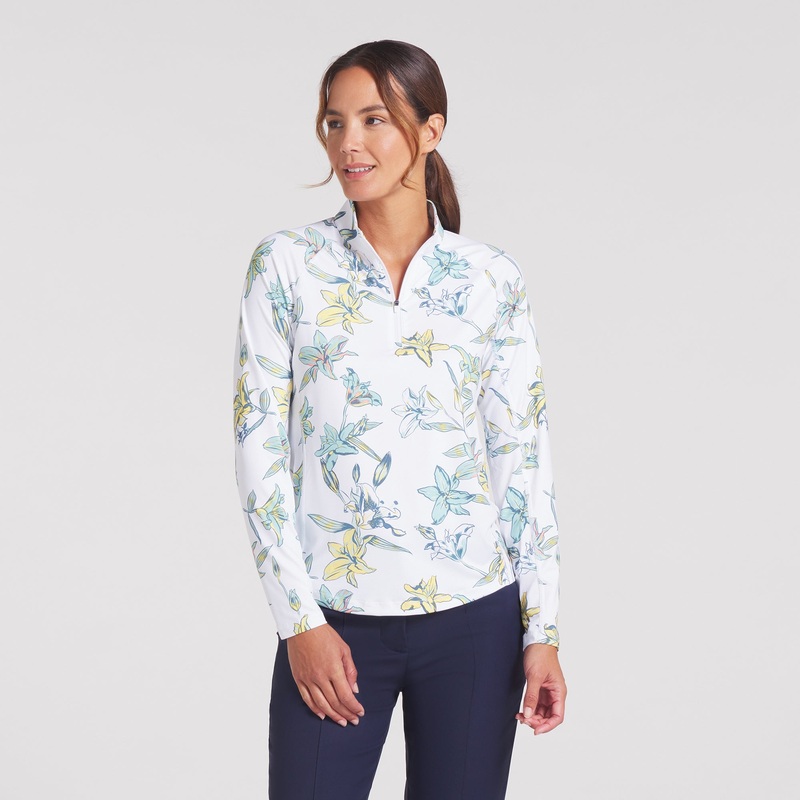 Women’s YouV Lily Floral Golf 1/4 Zip