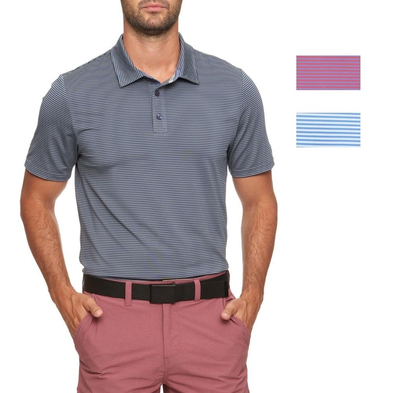 Flag & Anthem Men’s Naples Striped Performance Polo