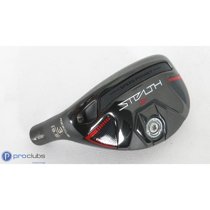 Nice! Left Hand TaylorMade Stealth-2 Plus 19.5* – 3 Hybrid – Head Only – 381129