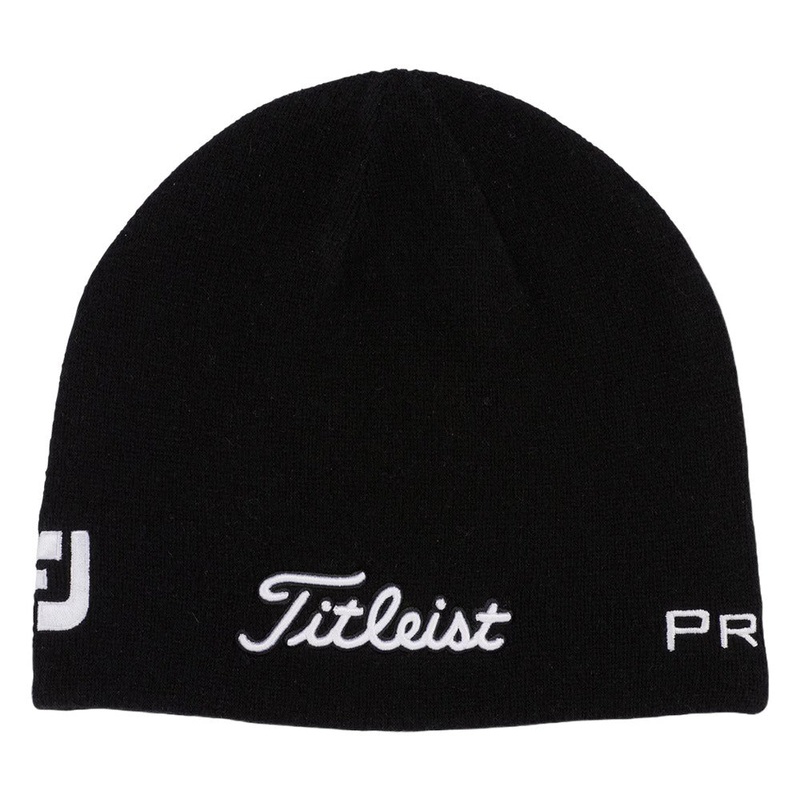 Titleist Tour Merino Golf Beanie Black/White – FW24
