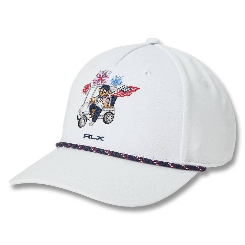 Ralph Lauren Polyester 4th of July Bear Golf Cap White – SP25 Men