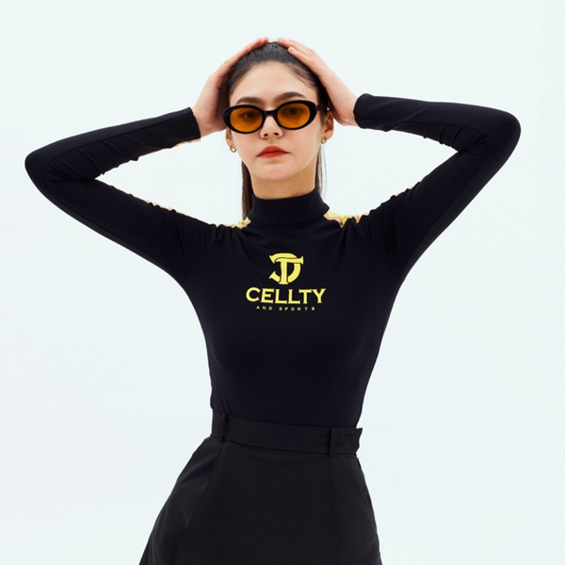 Cellty Side Line Mock Neck Sleeve