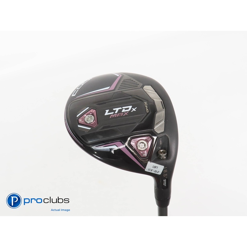 Ladies Cobra KING LTDx MAX 18.5* 3 WOOD Blk/Pink- Riptide 40g Ladies Flex 379212