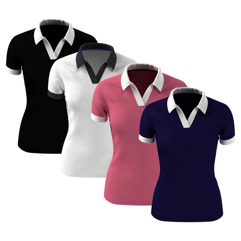 Callaway Women’s Color Block V-Placket Polo