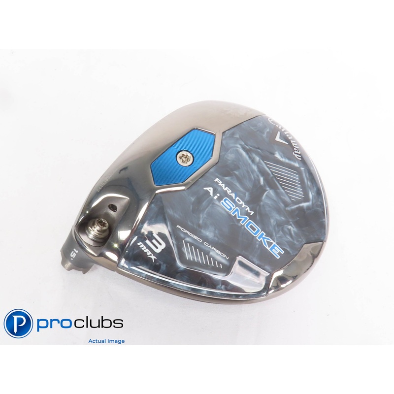 Mint! Left Handed Callaway PARADYM Ai Smoke MAX 15* 3 Wood – Head Only – 430105