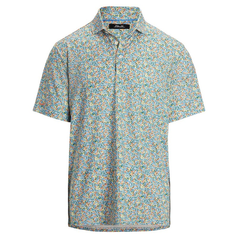 Ralph Lauren Classic Fit Performance Lightweight Airflow Golf Polo Peach Tree Multi – SP25 Men