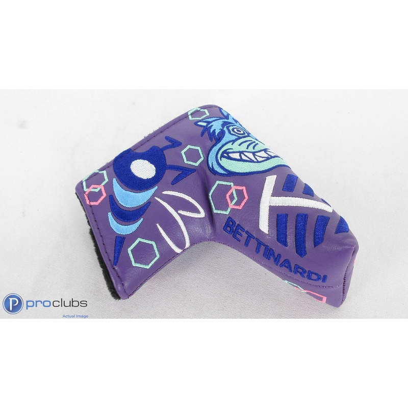 RARE! Bettinardi Purple Multi Icon Blade Putter Headcover- 401072