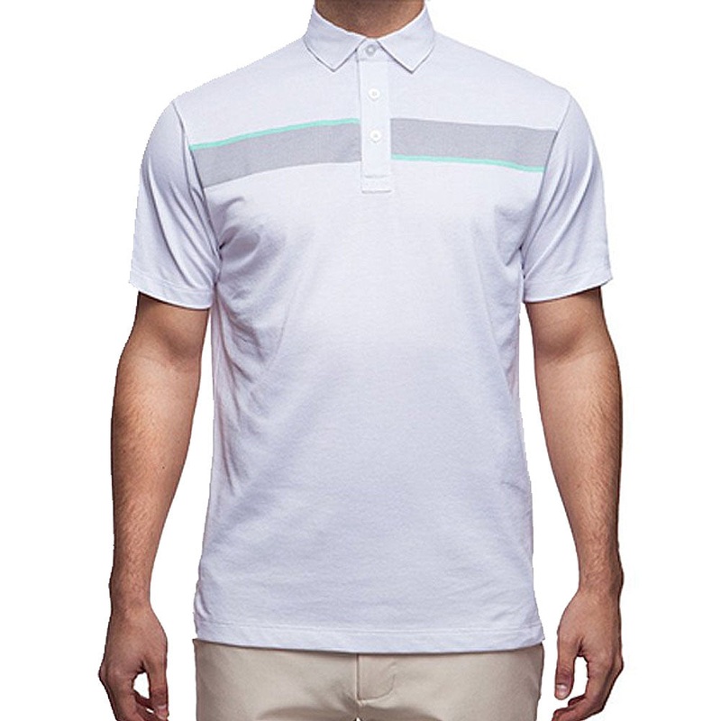 Devereux Jonah Golf Polo White/Steel/Aqua – SS16 Men