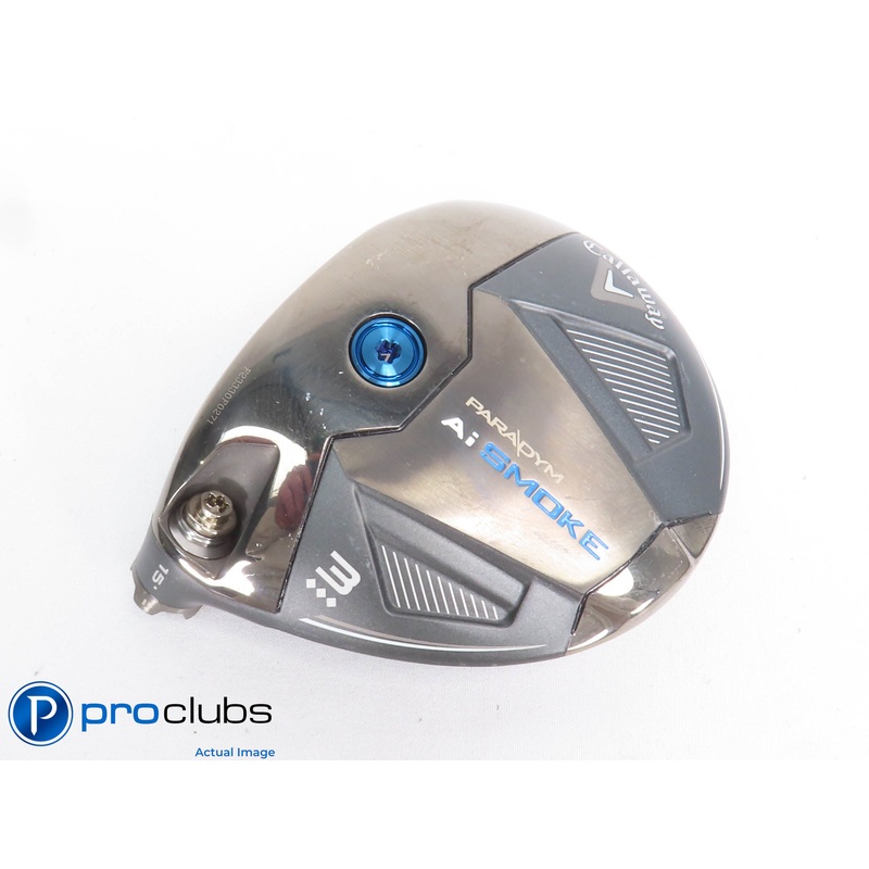 Left Handed Callaway Ai Smoke Triple Diamond 15* 3 Wood – Head Only – 429182