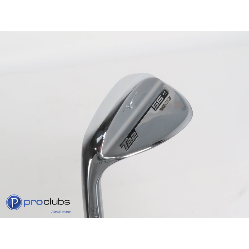 Left Handed Mizuno T22 Chrome 56*(14*) Wedge S-Grind- DG Tour Issue Stiff 377342