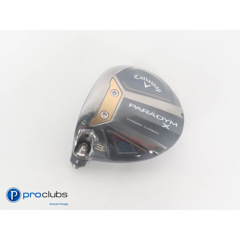 New! Left Handed Callaway Paradym X 15* 3 Wood – Head Only – L/H – 381730