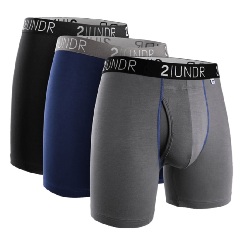 2UNDR 3 Pack – Swing Shift Boxer Brief SOLIDS