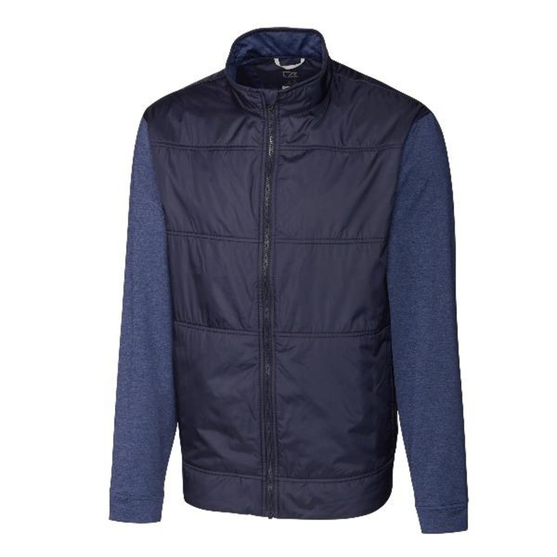 Cutter and Buck Stealth Hybrid Quilted Full Zip Jacket – Mens