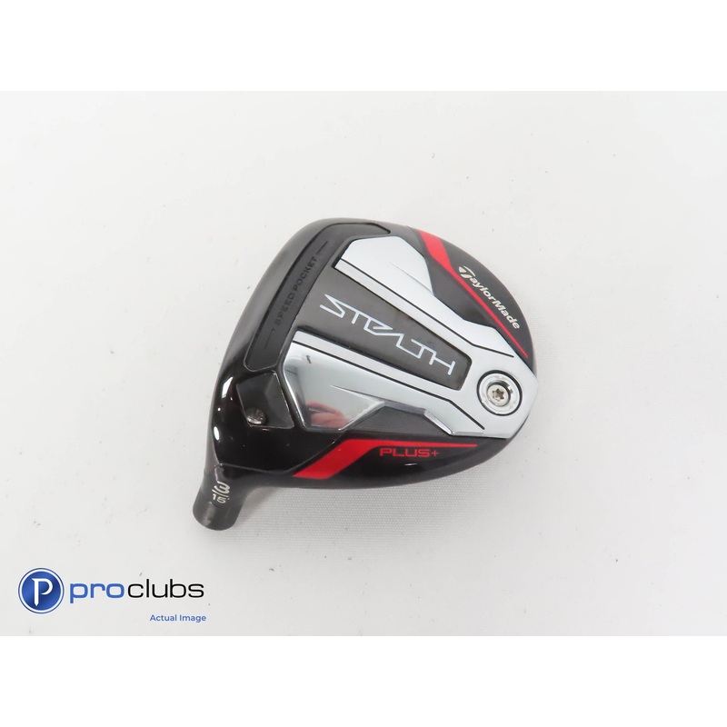 Nice! Left Handed TaylorMade Stealth Plus+ Titanium 15* 3 Wood -Head Only 343439