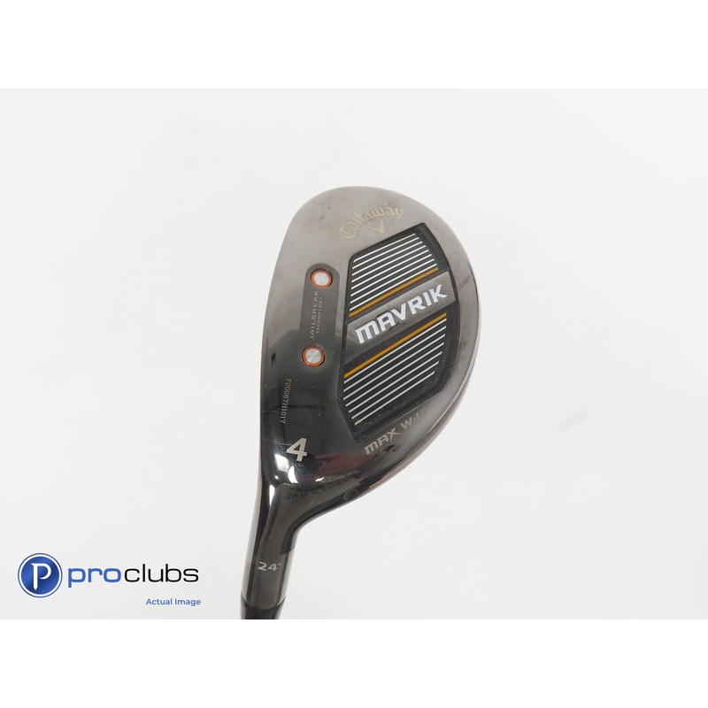 Left Handed Callaway Mavrik Max W-L 24* 4 Hybrid Helium 40LL I Ladies 270331