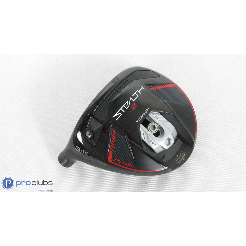 Nice! Left Handed TaylorMade Stealth-2 Plus 15* – 3 Wood – Head Only – 386712