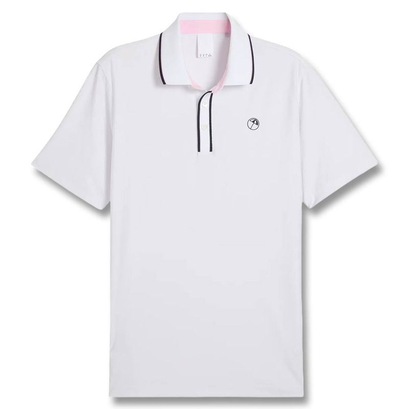 PUMA AP Tipped Jacquard Golf Polo White Glow – SS25 Men
