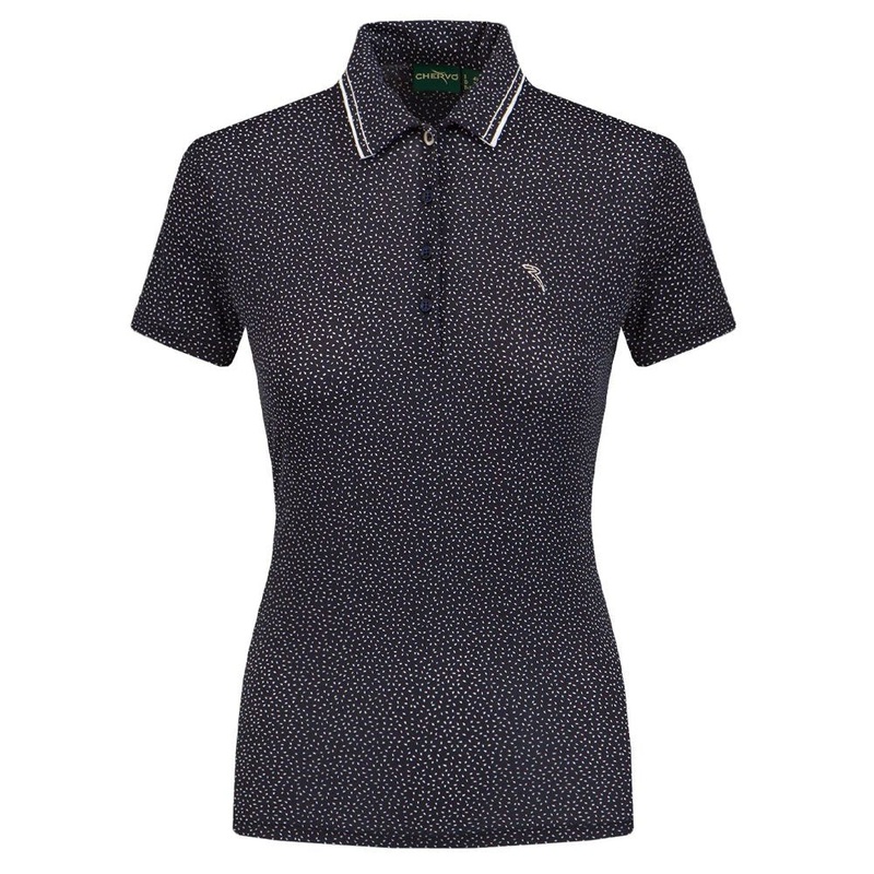 Chervo Atanasia Golf Polo Seed Print Navy – SS22 Women
