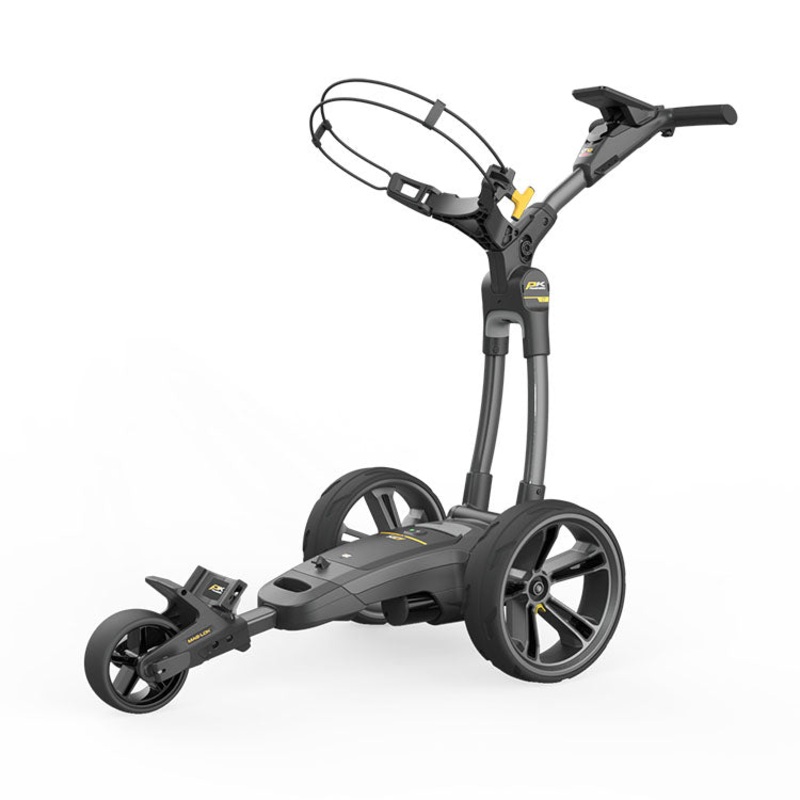Powakaddy CT12 GPS Electric Golf Trolley – Gunmetal 18 Hole Battery (Extended Battery Available)