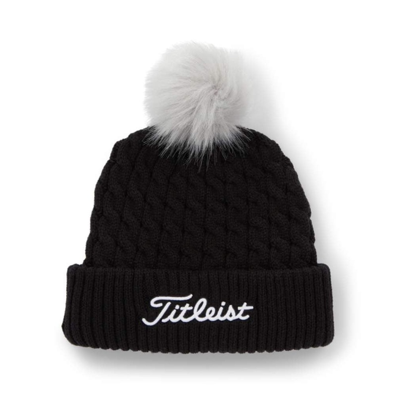 Titleist Cable Knit Pom Pom Beanie Hat 2023