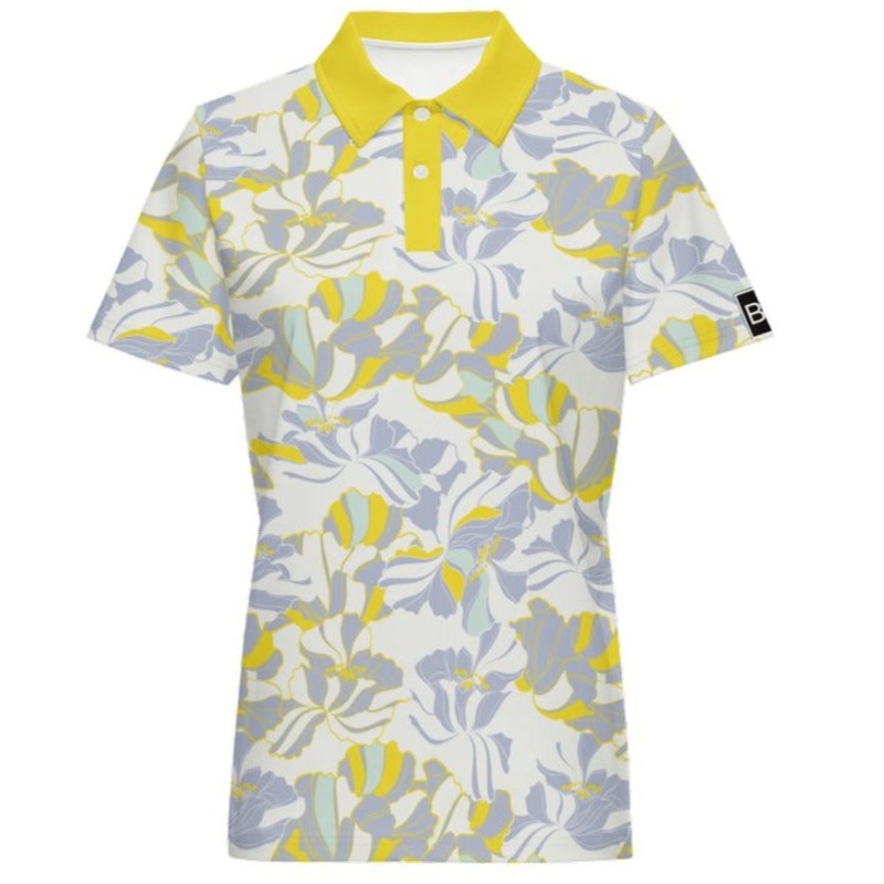 Women’s Classic Fit Bright Floral Stretch Polo